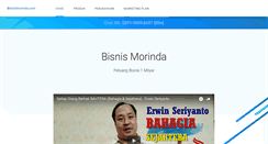 Desktop Screenshot of bisnismorinda.com